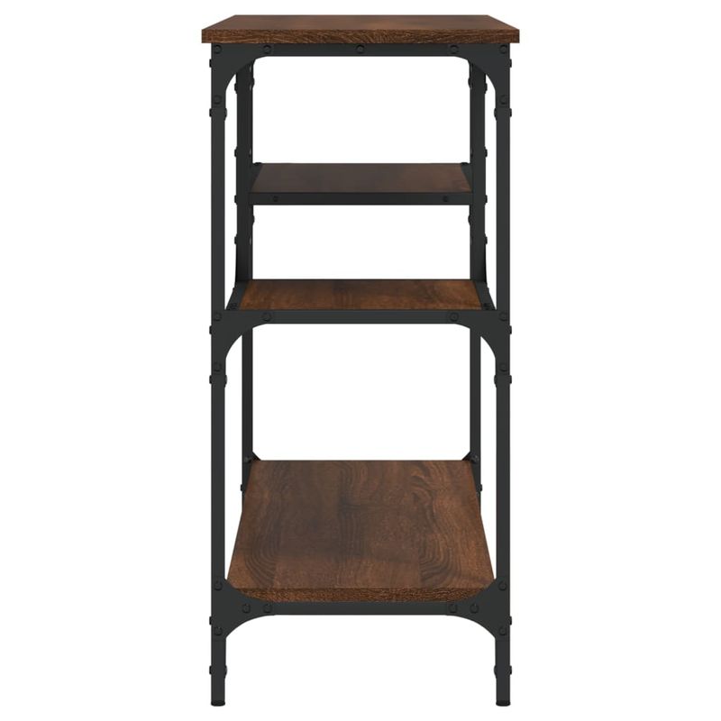 Casa si Gradina - Mobilier - Comode si corpuri - Console - Masuta consola cu rafturi, stejar maro, 100x35x75 cm - Infinity.ro
