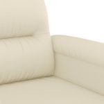 Casa si Gradina - Mobilier - Canapele si coltare - Canapele - Canapea cu 2 locuri, crem, 120 cm, piele ecologica - Infinity.ro