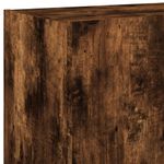 Casa si Gradina - Mobilier - Comode si corpuri - Comode - Comoda TV de perete cu lumini LED, stejar fumuriu, 60x35x41 cm - Infinity.ro