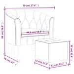 Casa si Gradina - Mobilier - Scaune si fotolii - Fotolii - Fotoliu tip cuva cu taburet, albastru inchis, catifea - Infinity.ro