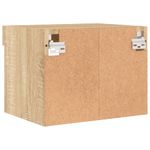 Casa si Gradina - Mobilier - Comode si corpuri - Comode - Noptiere cu lumini LED montate pe perete, 2 buc., stejar sonoma - Infinity.ro