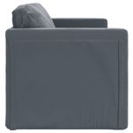 Casa si Gradina - Mobilier - Canapele si coltare - Canapele - Canapea extensibila de podea 2 in 1, gri inchis, 122x204x55 cm - Infinity.ro