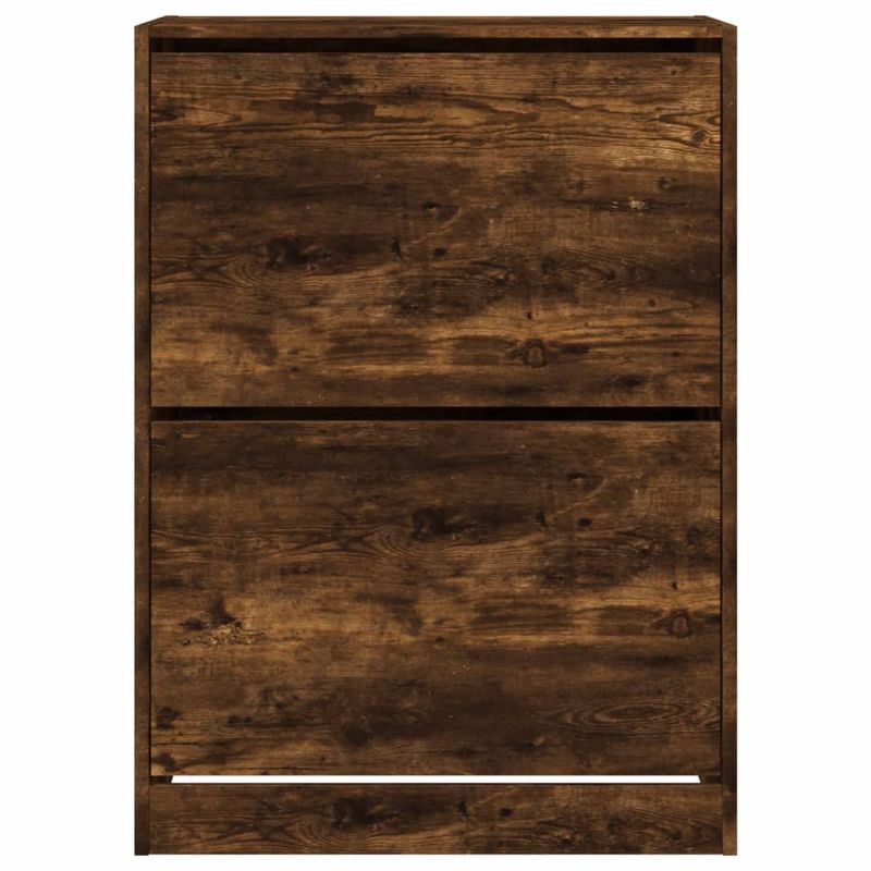 Casa si Gradina - Mobilier - Organizare si depozitare - Organizator incaltaminte - Pantofar cu 2 sertare rabatabile, stejar fumuriu, 80x42x108 cm - Infinity.ro