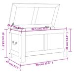 Casa si Gradina - Mobilier - Organizare si depozitare - Cufere si lazi - Cufar de depozitare cu capac, maro, lemn masiv de acacia, mărime 90x45x47 cm - Infinity.ro