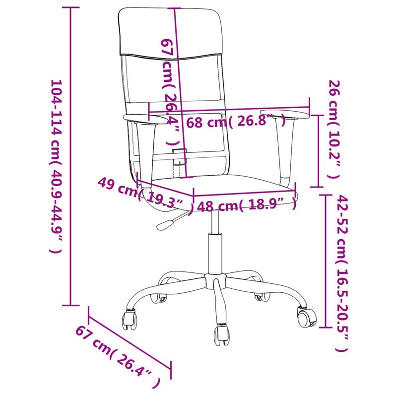 Casa si Gradina - Mobilier - Scaune si fotolii - Scaune - Scaun birou reglabil in inaltime, gri, piele artificiala/plasa - Infinity.ro