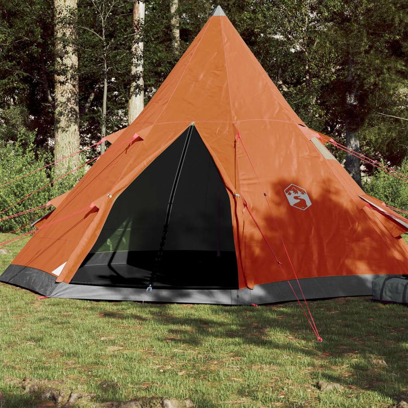 Sport si Outdoor - Camping - Corturi camping - Cort de camping pentru 4 persoane, gri/portocaliu, impermeabil - Infinity.ro