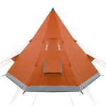 Sport si Outdoor - Camping - Corturi camping - Cort de camping pentru 4 persoane, gri/portocaliu, impermeabil - Infinity.ro