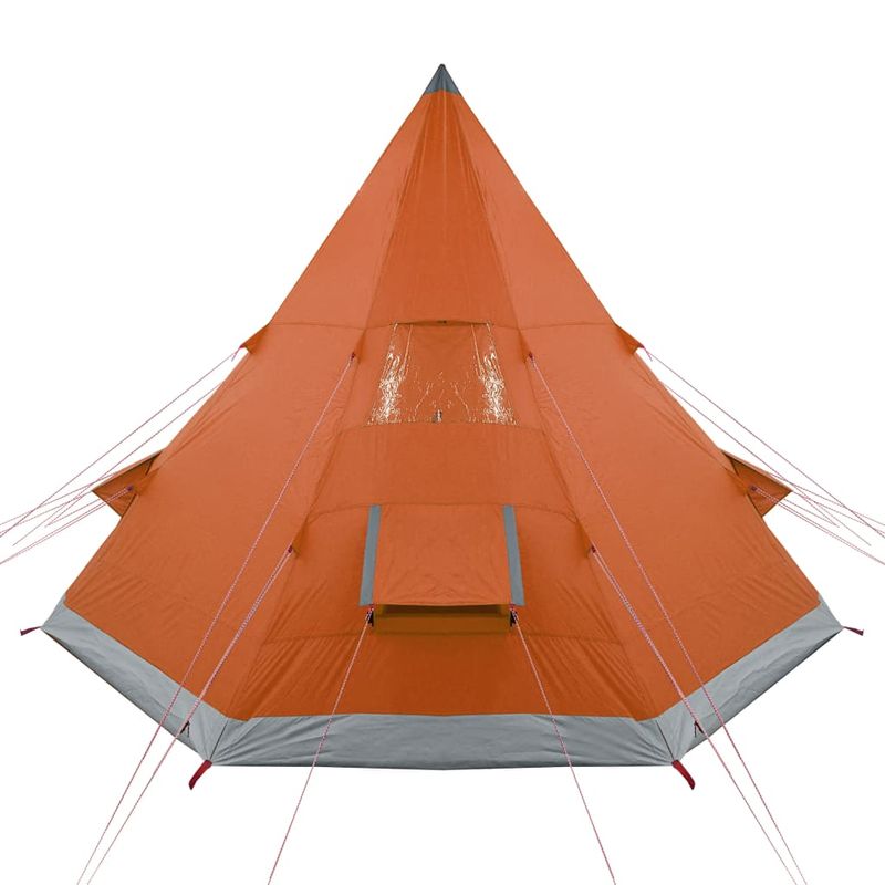 Sport si Outdoor - Camping - Corturi camping - Cort de camping pentru 4 persoane, gri/portocaliu, impermeabil - Infinity.ro
