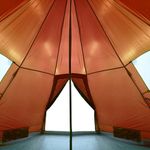 Sport si Outdoor - Camping - Corturi camping - Cort de camping pentru 4 persoane, gri/portocaliu, impermeabil - Infinity.ro