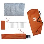 Sport si Outdoor - Camping - Corturi camping - Cort de camping pentru 4 persoane, gri/portocaliu, impermeabil - Infinity.ro