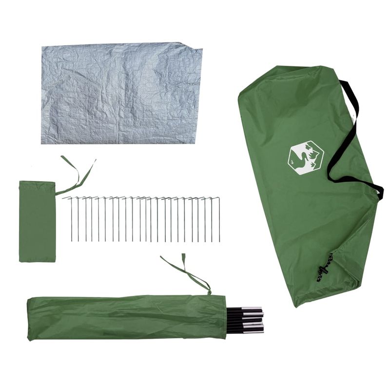 Sport si Outdoor - Camping - Corturi camping - Cort de camping pentru 4 persoane, verde, impermeabil - Infinity.ro