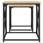 Casa si Gradina - Mobilier - Mese si birouri - Masute de cafea - Mese suprapuse de cafea, 2 buc, stejar sonoma, lemn prelucrat - Infinity.ro