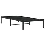 Casa si Gradina - Mobilier - Paturi si accesorii - Paturi - Cadru pat metalic, negru, 90x200 cm - Infinity.ro