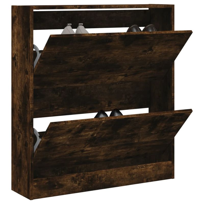 Casa si Gradina - Mobilier - Organizare si depozitare - Organizator incaltaminte - Pantofar, stejar fumuriu, 80x21x87,5 cm, lemn compozit - Infinity.ro