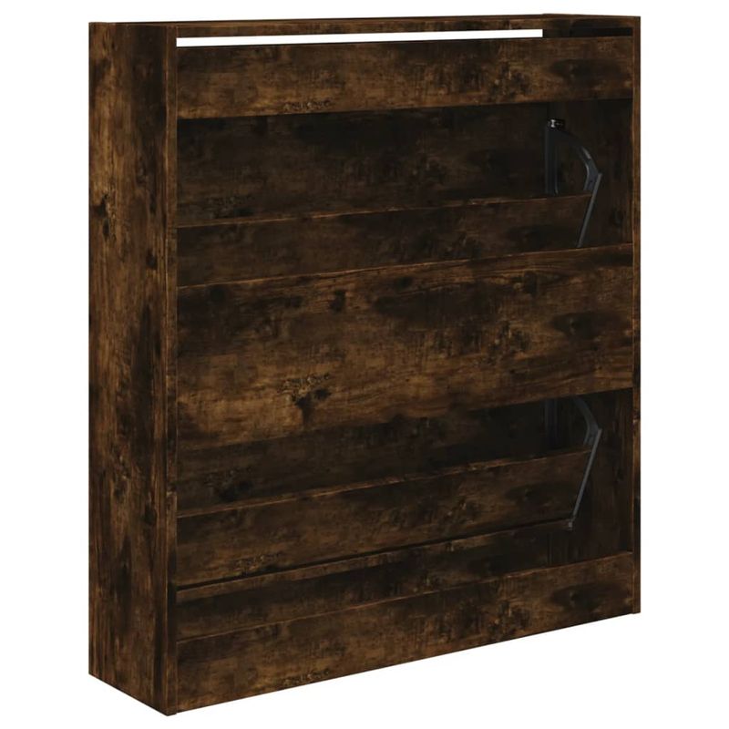 Casa si Gradina - Mobilier - Organizare si depozitare - Organizator incaltaminte - Pantofar, stejar fumuriu, 80x21x87,5 cm, lemn compozit - Infinity.ro