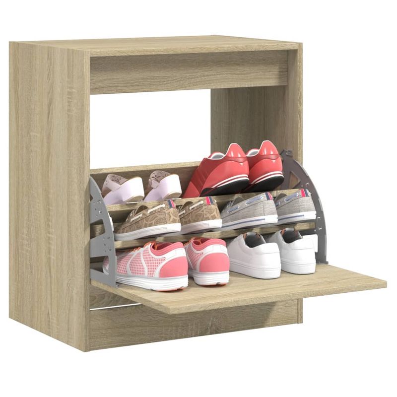 Casa si Gradina - Mobilier - Organizare si depozitare - Organizator incaltaminte - Pantofar, stejar sonoma, 60x42x69 cm, lemn compozit - Infinity.ro