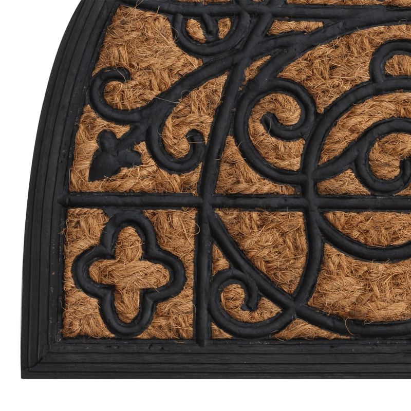 Casa si Gradina - Textile si covoare - Covoare - Covoare casa - Covoras de usa semirotund, 45x75 cm, cauciuc si nuca de cocos - Infinity.ro