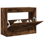 Casa si Gradina - Mobilier - Organizare si depozitare - Organizator incaltaminte - Pantofar, stejar fumuriu, 80x34x63 cm, lemn compozit - Infinity.ro