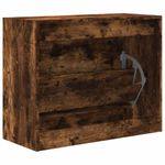 Casa si Gradina - Mobilier - Organizare si depozitare - Organizator incaltaminte - Pantofar, stejar fumuriu, 80x34x63 cm, lemn compozit - Infinity.ro