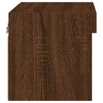 Casa si Gradina - Mobilier - Comode si corpuri - Comode - Noptiera cu Lumini LED Montate pe perete 2 buc Stejar Maro - Infinity.ro