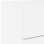 Casa si Gradina - Mobilier - Comode si corpuri - Noptiere - Noptiera montata pe perete cu lumini LED, alb - Infinity.ro