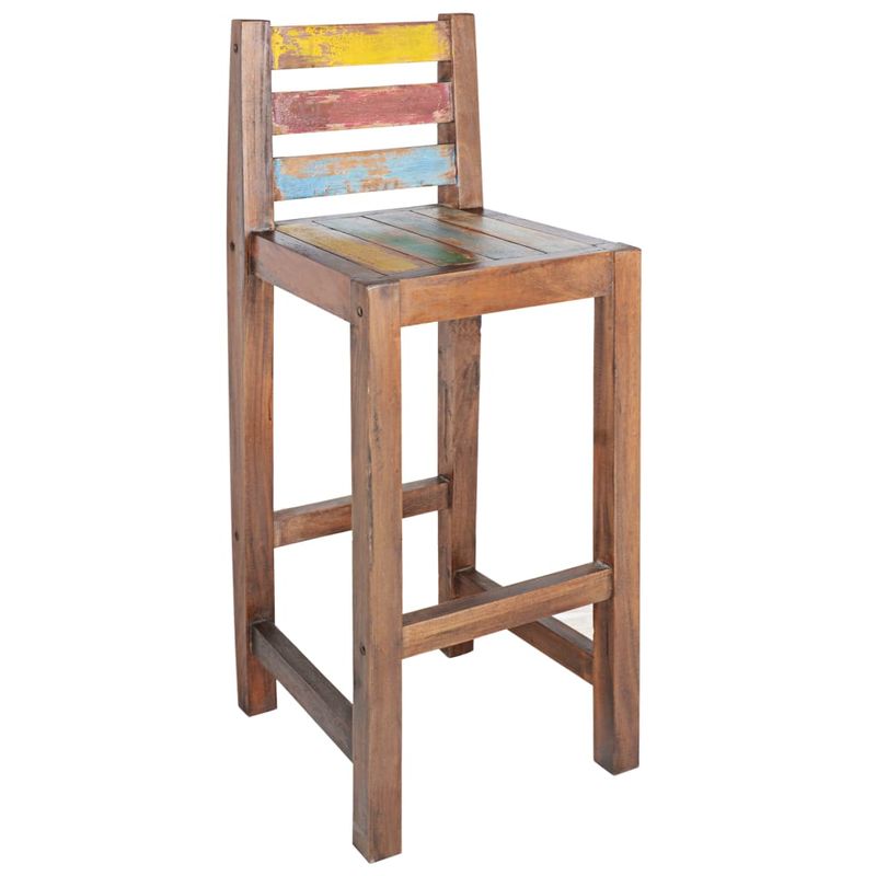 Casa si Gradina - Mobilier - Scaune si fotolii - Scaune - Scaune de bar, 2 buc., lemn masiv reciclat - Infinity.ro
