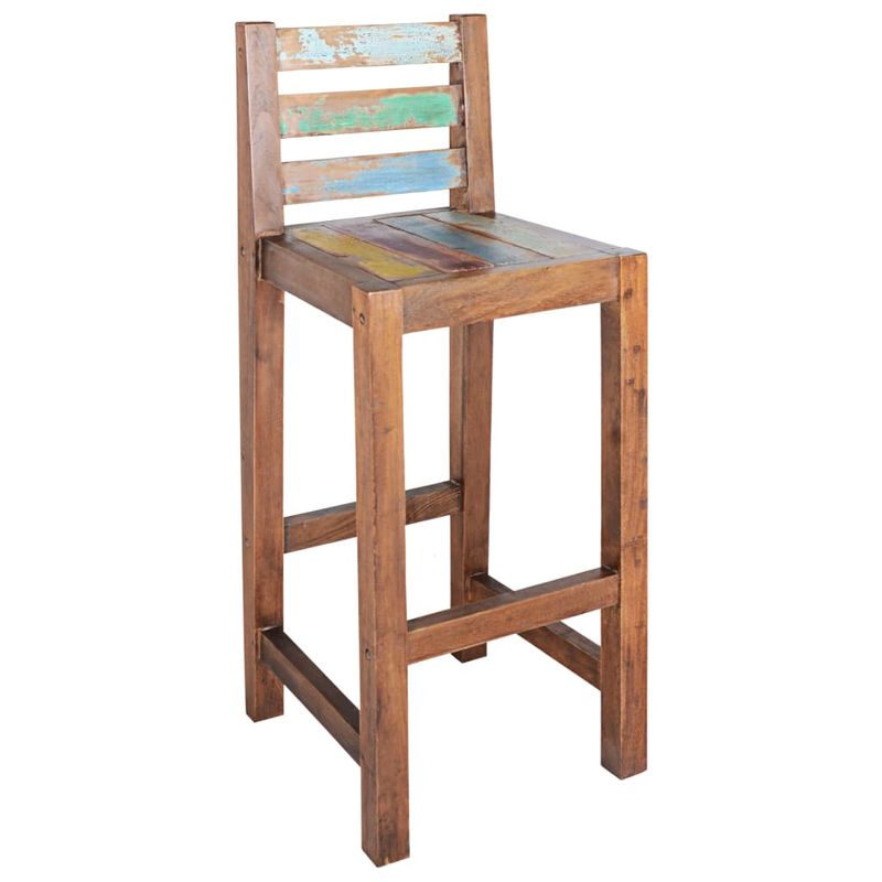 Casa si Gradina - Mobilier - Scaune si fotolii - Scaune - Scaune de bar, 2 buc., lemn masiv reciclat - Infinity.ro