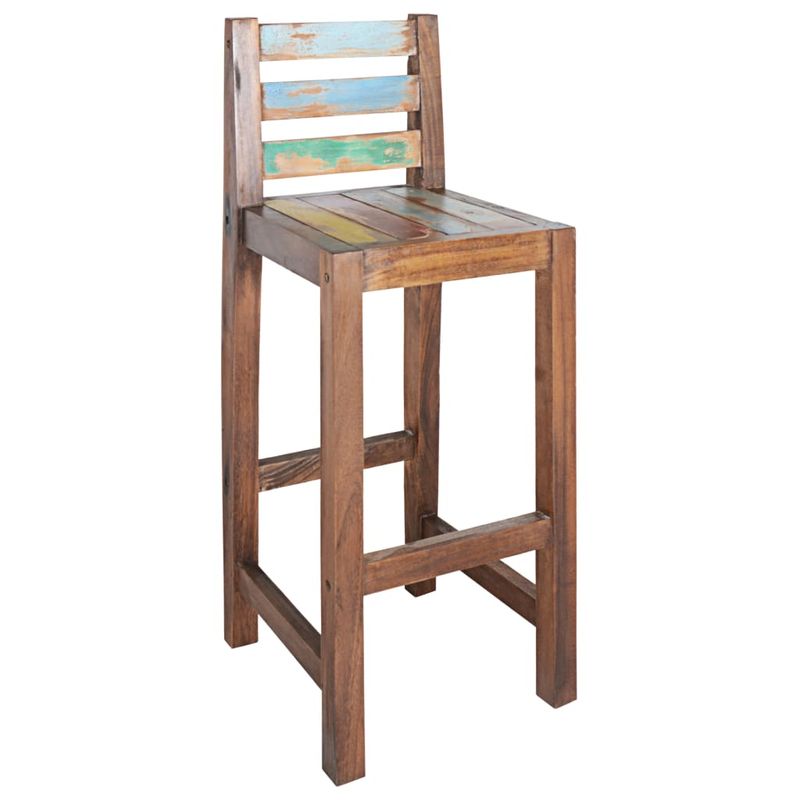 Casa si Gradina - Mobilier - Scaune si fotolii - Scaune - Scaune de bar, 2 buc., lemn masiv reciclat - Infinity.ro