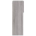 Casa si Gradina - Mobilier - Comode si corpuri - Comode - Comode TV cu lumini LED, 2 buc., gri sonoma, 40,5x30x90 cm - Infinity.ro