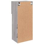 Casa si Gradina - Mobilier - Comode si corpuri - Comode - Comode TV cu lumini LED, 2 buc., gri sonoma, 40,5x30x90 cm - Infinity.ro