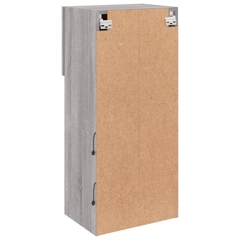 Casa si Gradina - Mobilier - Comode si corpuri - Comode - Comode TV cu lumini LED, 2 buc., gri sonoma, 40,5x30x90 cm - Infinity.ro