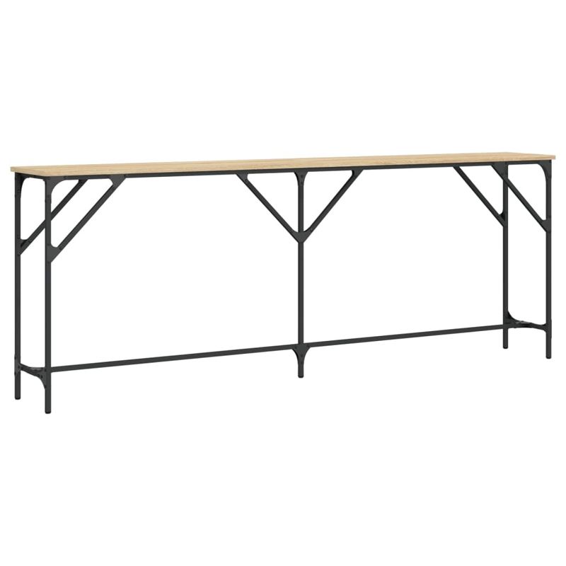 Casa si Gradina - Mobilier - Comode si corpuri - Console - Masuta consola, stejar sonoma, 200x29x75 cm, lemn prelucrat - Infinity.ro
