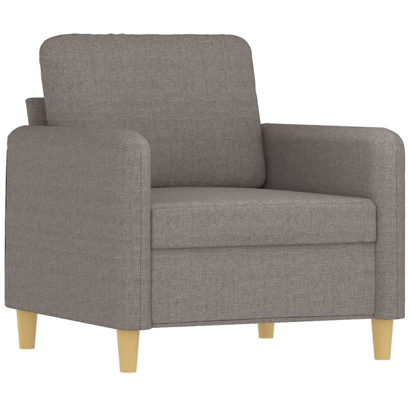 Casa si Gradina - Mobilier - Seturi de mobilier - Seturi living - Set de canapea cu perne, 4 piese, gri taupe, material textil - Infinity.ro