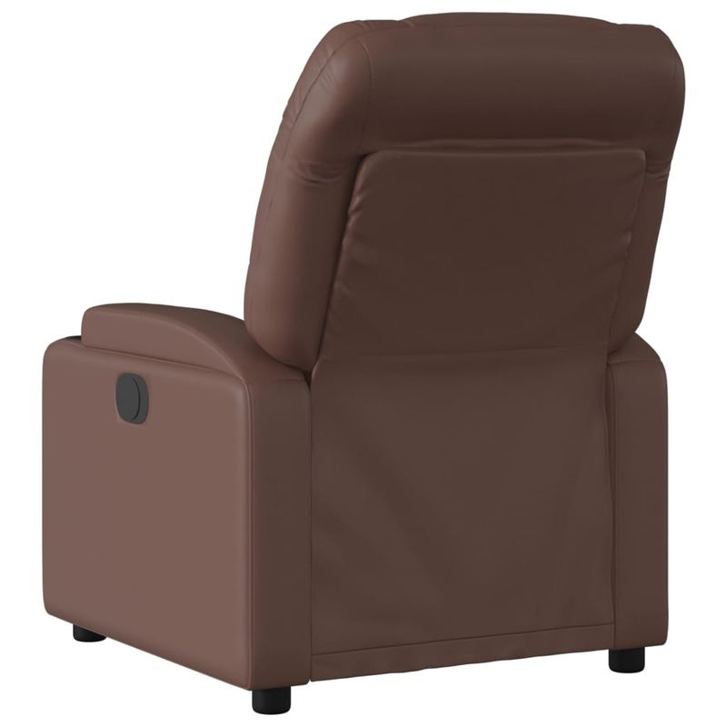 Casa si Gradina - Mobilier - Scaune si fotolii - Fotolii - Fotoliu rabatabil, maro, piele ecologica - Infinity.ro