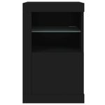 Casa si Gradina - Mobilier - Dulapuri si sifoniere - Dulapuri - Dulap lateral cu lumini LED, negru, lemn prelucrat - Infinity.ro