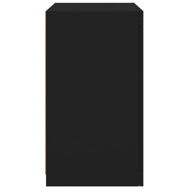 Casa si Gradina - Mobilier - Dulapuri si sifoniere - Dulapuri - Dulap lateral cu lumini LED, negru, lemn prelucrat - Infinity.ro