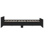Casa si Gradina - Mobilier - Paturi si accesorii - Paturi - Cadru pat metalic cu tablii de cap/picioare, negru, 200x200 cm - Infinity.ro