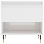 Casa si Gradina - Mobilier - Mese si birouri - Masute de cafea - Masuta de cafea, alb extralucios, 50x46x50 cm, lemn prelucrat - Infinity.ro