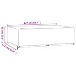 Casa si Gradina - Textile si covoare - Huse pentru mobilier - Huse mobila gradina, 2 buc, 12 ocheti 227x152x65cm, rectangular - Infinity.ro