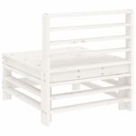 Casa si Gradina - Gradina si terasa - Mobilier exterior - Canapele si fotolii gradina - Canapea de mijloc pentru gradina, alb, lemn masiv de pin - Infinity.ro