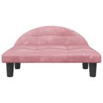 Petshop - Accesorii petshop - Culcusuri si custi - Culcusuri si saltele - Pat de caini, roz, 70x52x30 cm, catifea - Infinity.ro