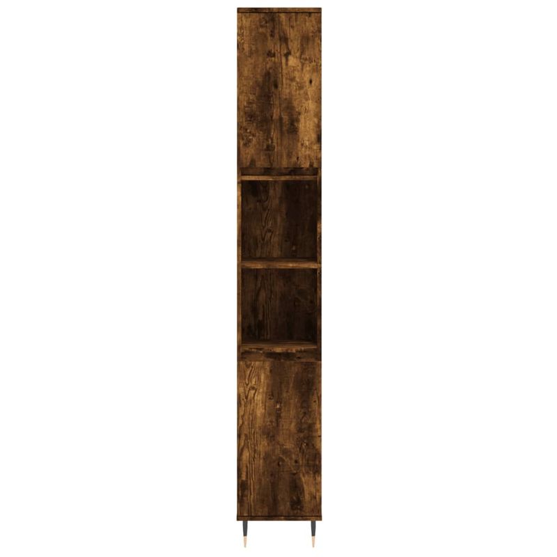 Casa si Gradina - Mobilier - Mobilier baie - Corpuri baie - Dulap de baie, stejar afumat, 30x30x190 cm, lemn prelucrat - Infinity.ro