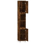 Casa si Gradina - Mobilier - Mobilier baie - Corpuri baie - Dulap de baie, stejar afumat, 30x30x190 cm, lemn prelucrat - Infinity.ro