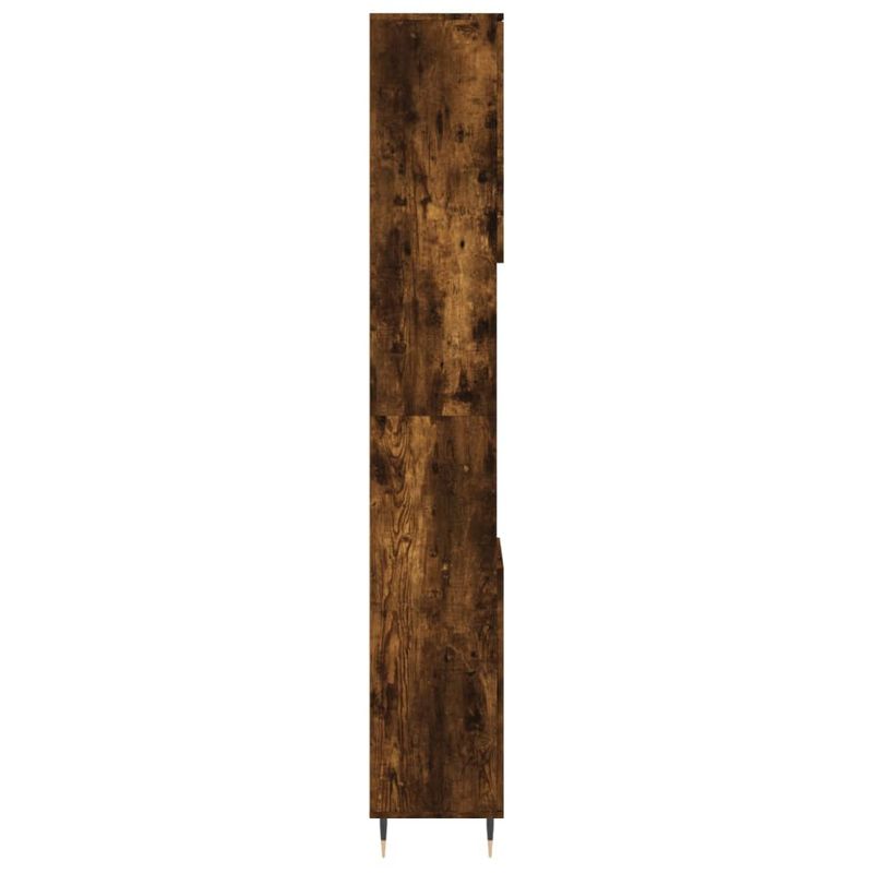 Casa si Gradina - Mobilier - Mobilier baie - Corpuri baie - Dulap de baie, stejar afumat, 30x30x190 cm, lemn prelucrat - Infinity.ro