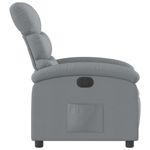 Casa si Gradina - Mobilier - Scaune si fotolii - Fotolii - Fotoliu rabatabil electric, gri deschis, textil - Infinity.ro