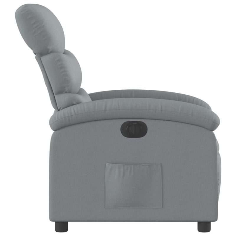 Casa si Gradina - Mobilier - Scaune si fotolii - Fotolii - Fotoliu rabatabil electric, gri deschis, textil - Infinity.ro