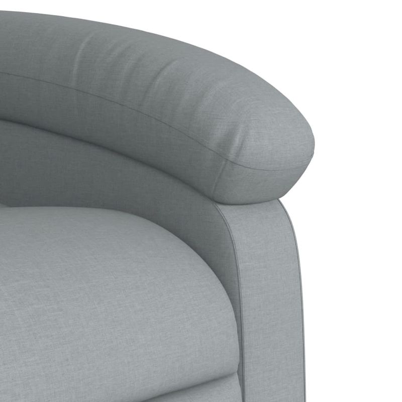 Casa si Gradina - Mobilier - Scaune si fotolii - Fotolii - Fotoliu rabatabil electric, gri deschis, textil - Infinity.ro