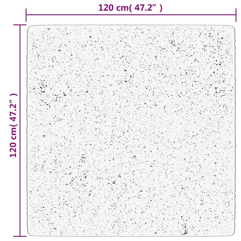 Casa si Gradina - Textile si covoare - Covoare - Covoare casa - Covor HUARTE, fir scurt, moale si lavabil, crem, 120x120 cm - Infinity.ro