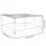 Casa si Gradina - Gradina si terasa - Mobilier exterior - Canapele si fotolii gradina - Taburet de gradina, lemn de pin impregnat - Infinity.ro