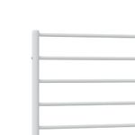Casa si Gradina - Mobilier - Paturi si accesorii - Paturi - Cadru de pat metalic cu tablie de cap/picioare, alb, 90x190 cm - Infinity.ro